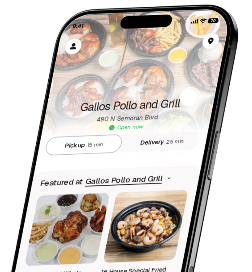 Gallos Pollo and Grill app preview